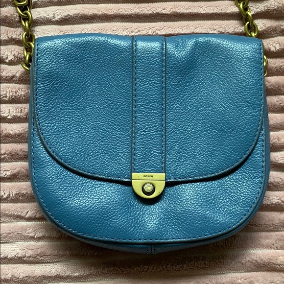 fossil blue bag